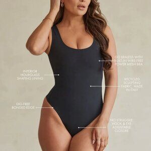 Pinsy Scoop Tank Hourglass Shapewear Cheeky Bodysuit